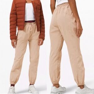 Lululemon Evergreen Track Pant Cafe Au Lait Beige Tan Nylon Water Repellent 4